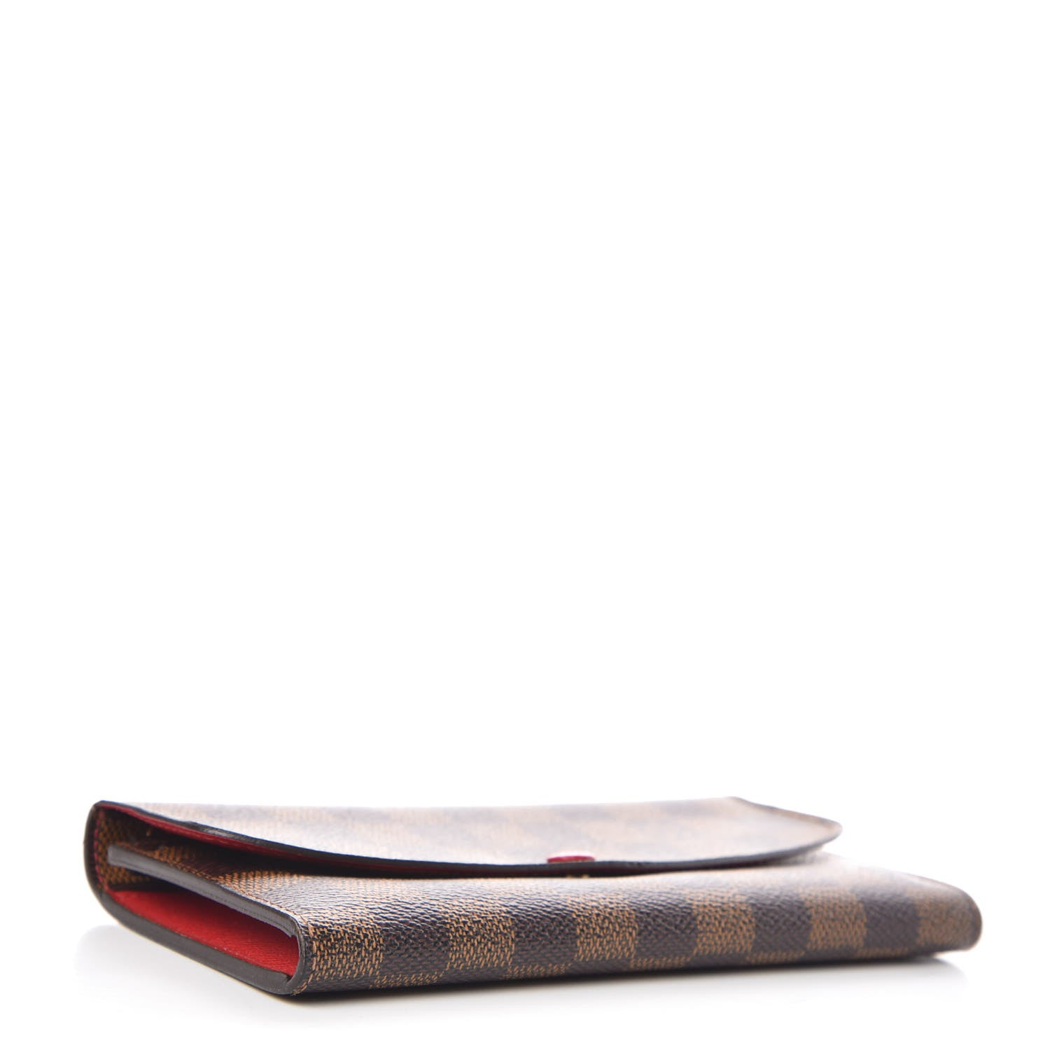 Louis Vuitton Damier Ebene Emilie Wallet Red 4 of 11