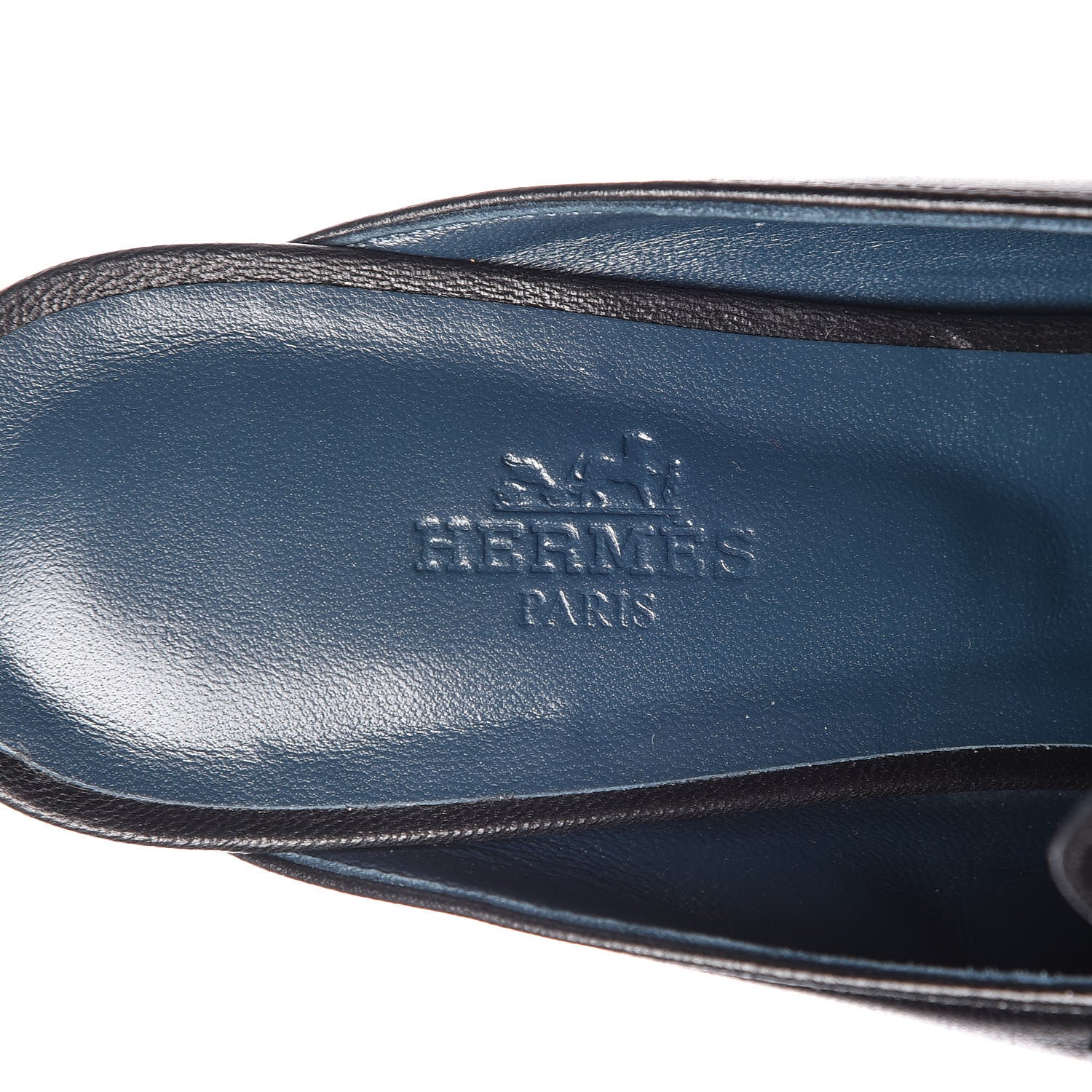Hermes Goatskin Paradis Mules 38.5 Black 7 of 11