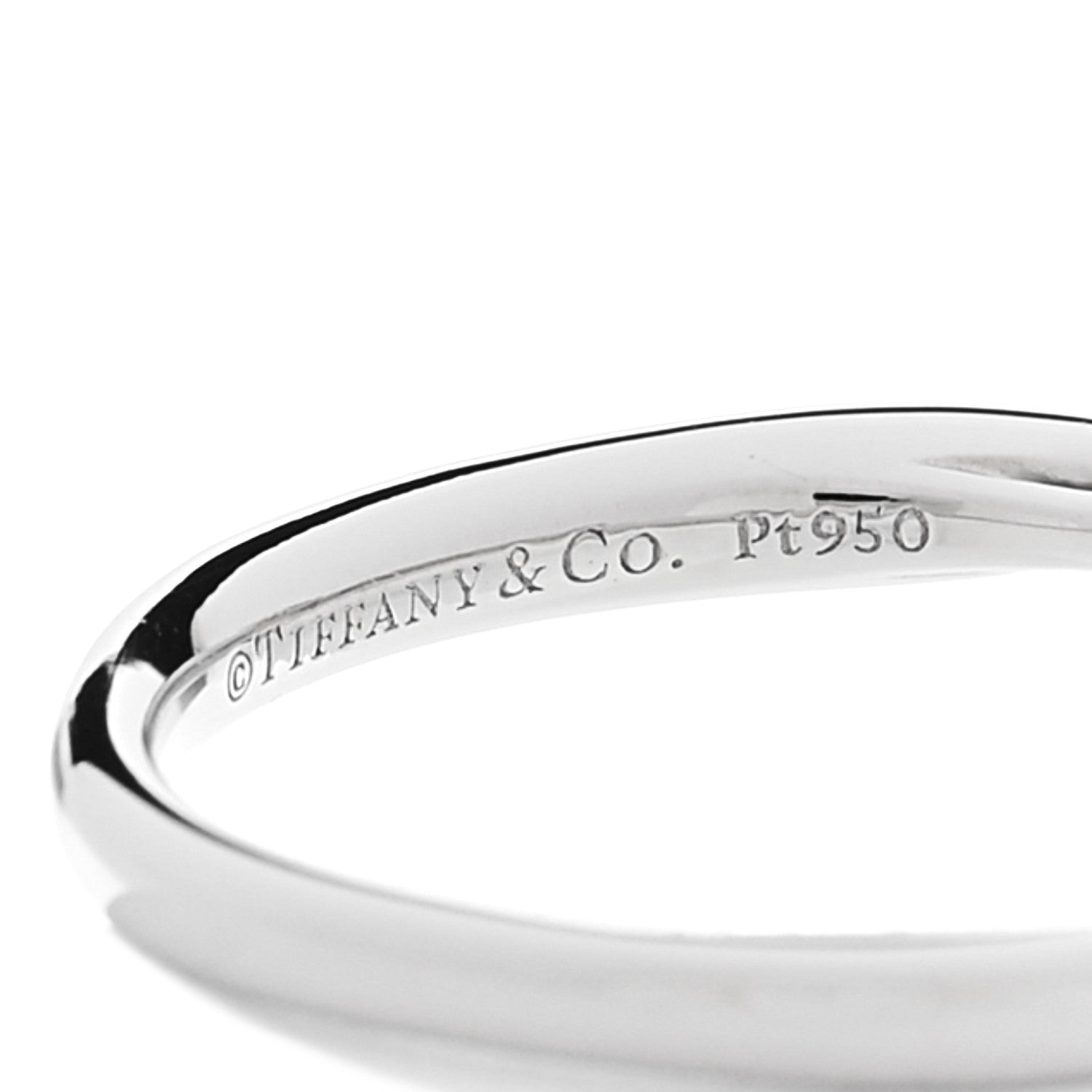 Tiffany Platinum Diamond .20ct Round Brilliant Harmony Engagement Ring 50 5.5 5 of 5