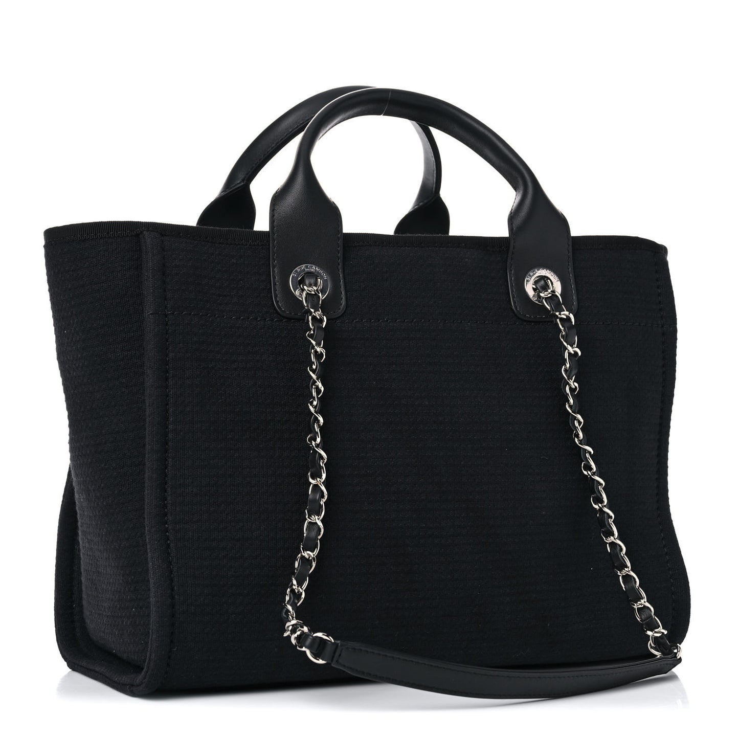 Mixed Fibers Small Deauville Tote Black