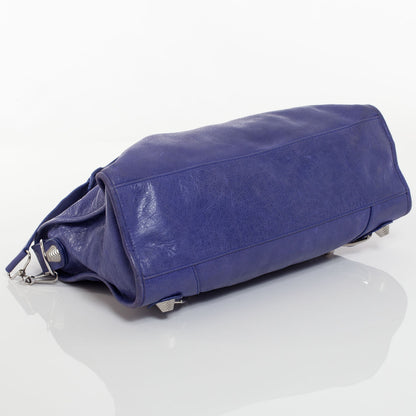 Balenciaga Agneau Giant 21 Silver Hardware City Bleu Lavande 6 of 9