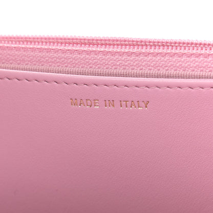 Chanel Shiny Caviar Quilted Pick Me Up Wallet On Chain WOC Pink 7 of 12