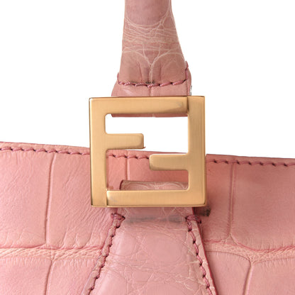 Fendi Alligator Large Twins Tote Pink 12 of 18