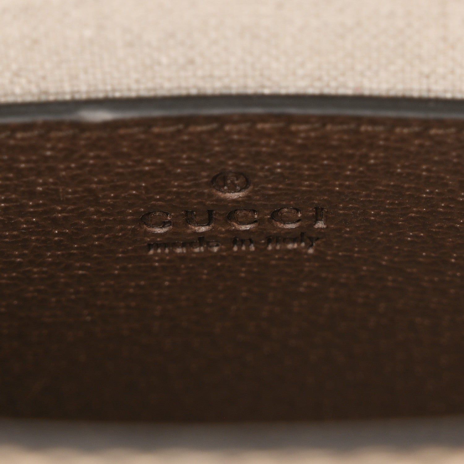 Gucci Monogram Jumbo GG Textured Dollar Calfskin Web Mini Vertical Tote Camel Ebony New Acero 6 of 9