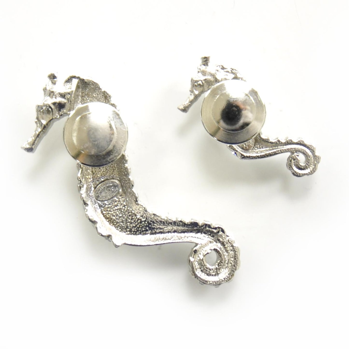 Crystal Strass Seahorse Pin Brooch Set