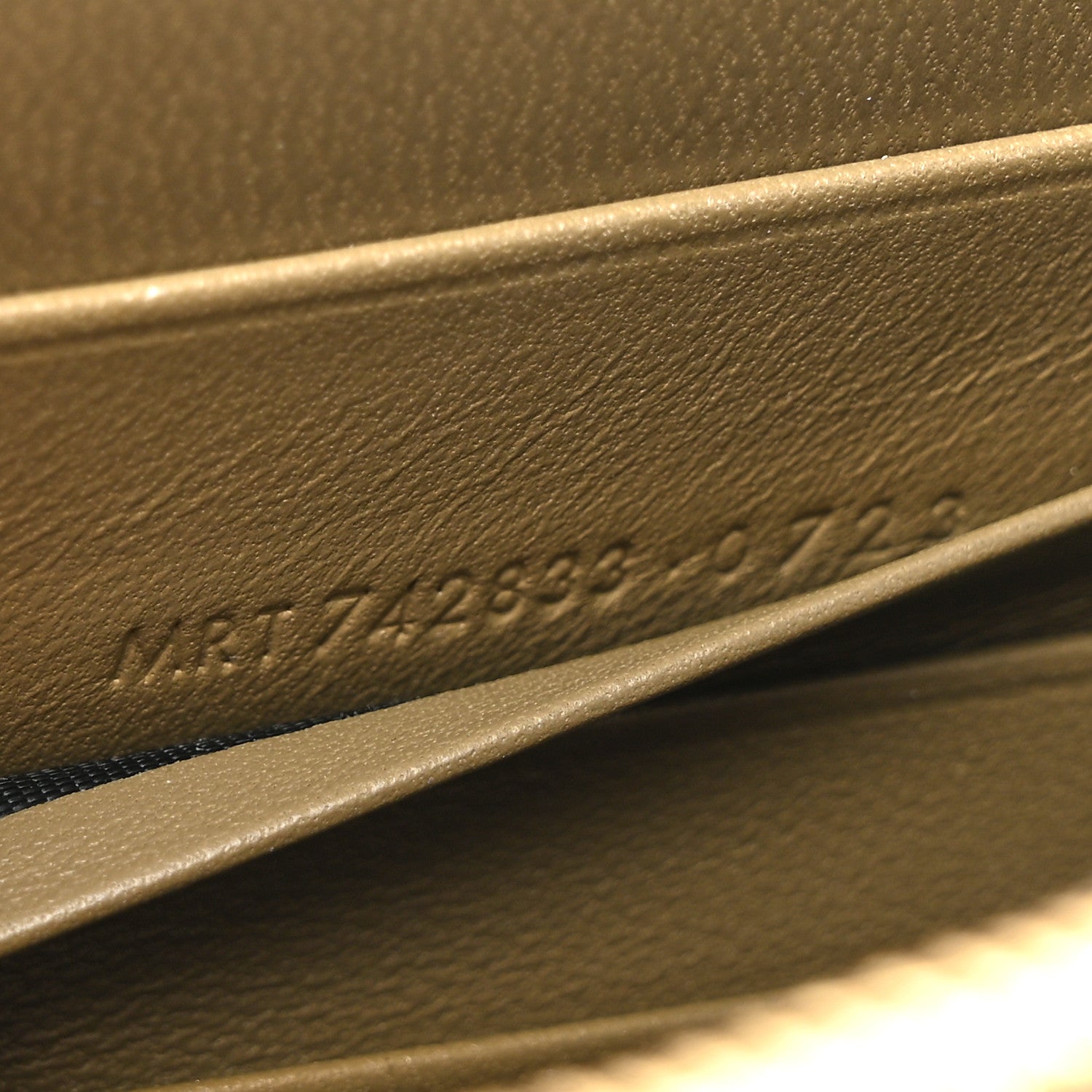 Saint Laurent Velvet Kate Tassel Chain Wallet Olive 7 of 11