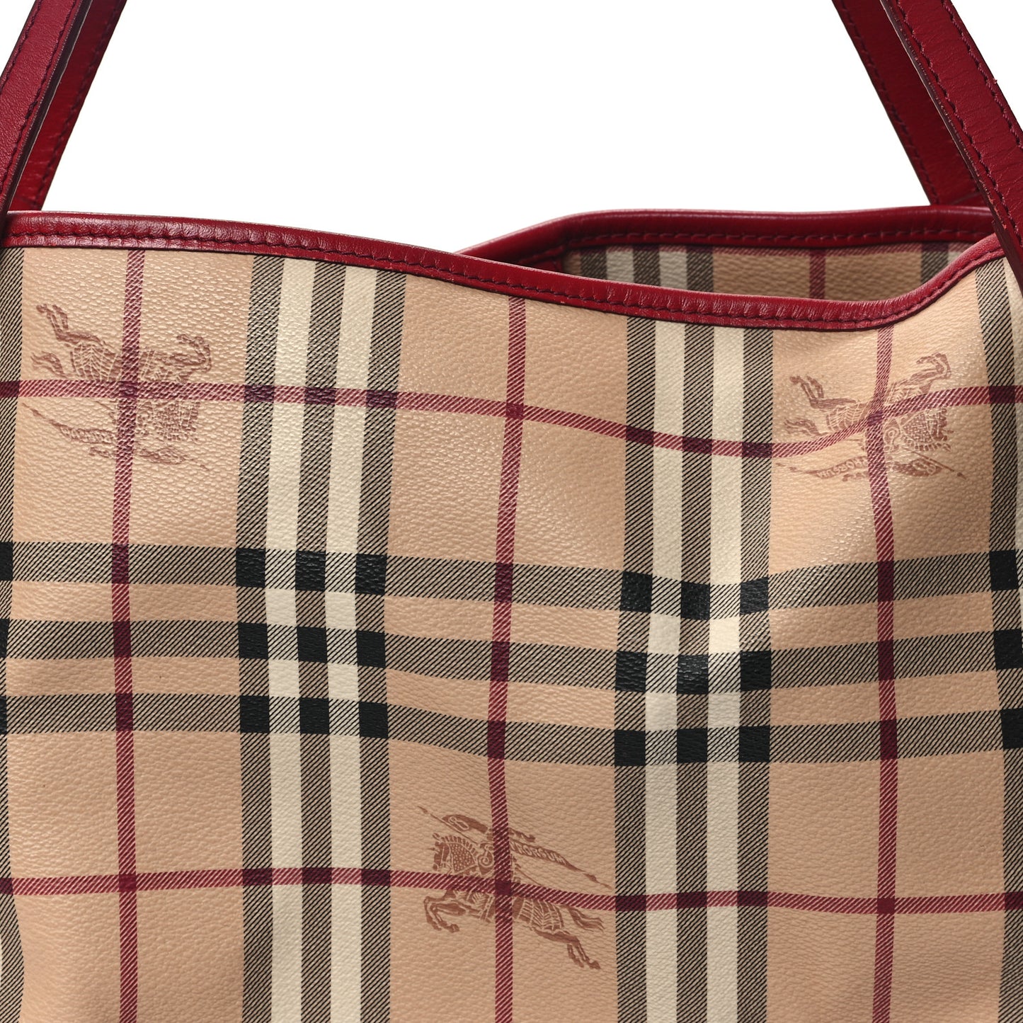 Haymarket Check Small Canterbury Tote Military Red