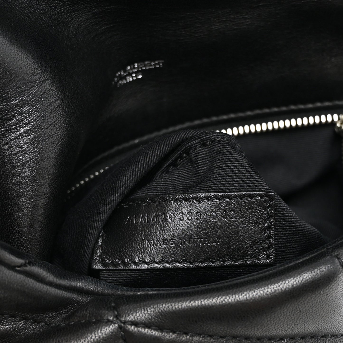Lambskin Quilted Toy Loulou Puffer Monogram Chain Satchel Black