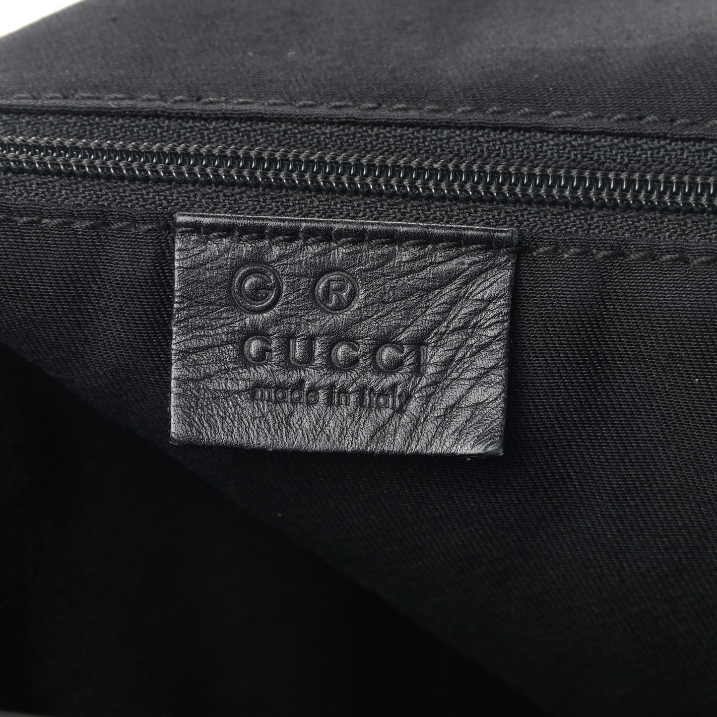 Denim Monogram Chain Bucket Tote Black