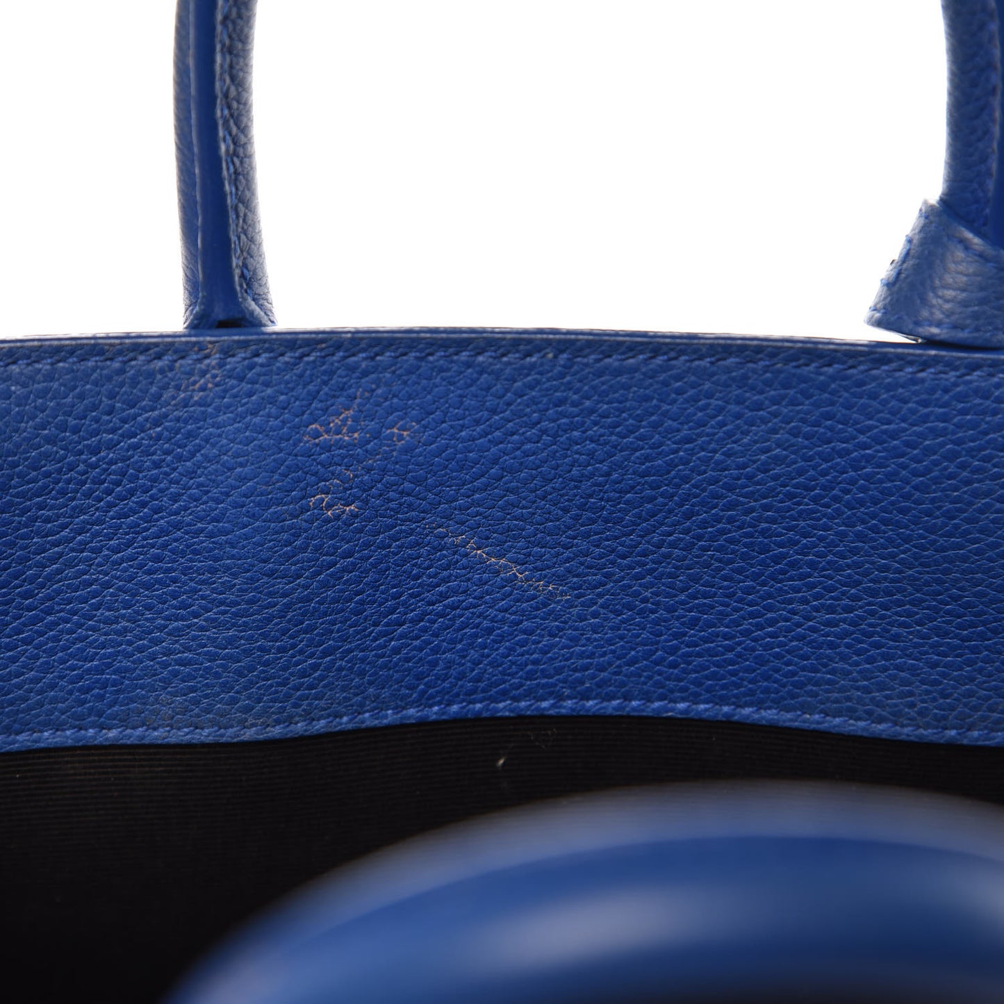 Grained Calfskin Nano Sac De Jour Royal Blue