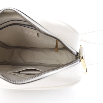 Gucci Grained Calfskin Logo Messenger Bag White 5 of 11