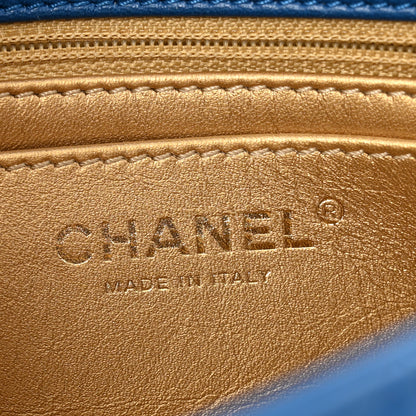 Chanel Lambskin Quilted Mini Pearl Crush Flap Blue 6 of 12