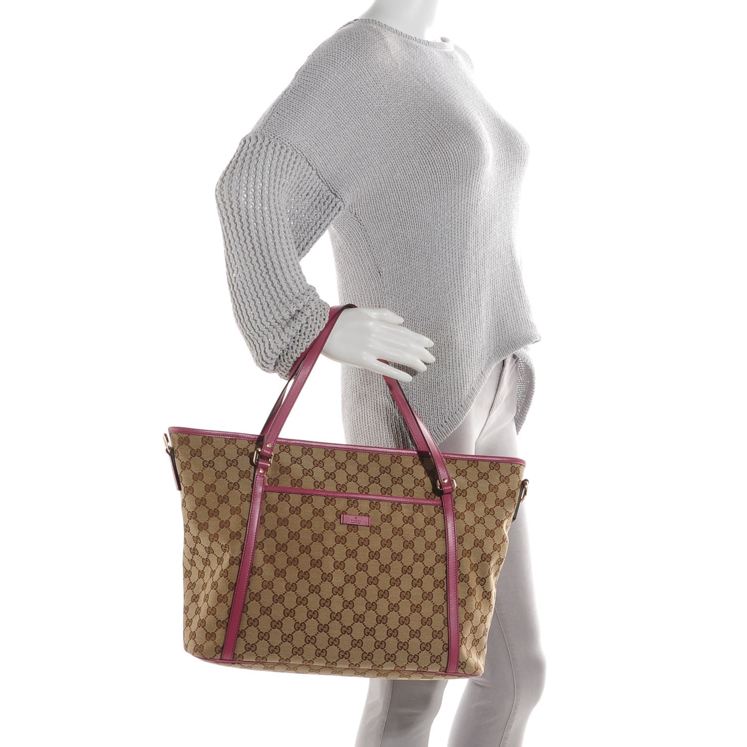 Gucci GG Monogram Medium Joy Tote Peonia Flower 2 of 7
