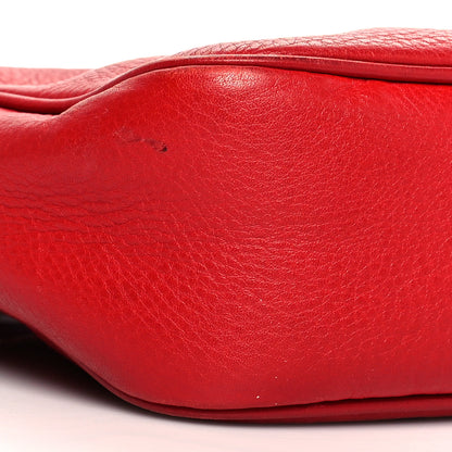 Gucci Pebbled Calfskin Small Soho Disco Bag Tabasco Red 9 of 18