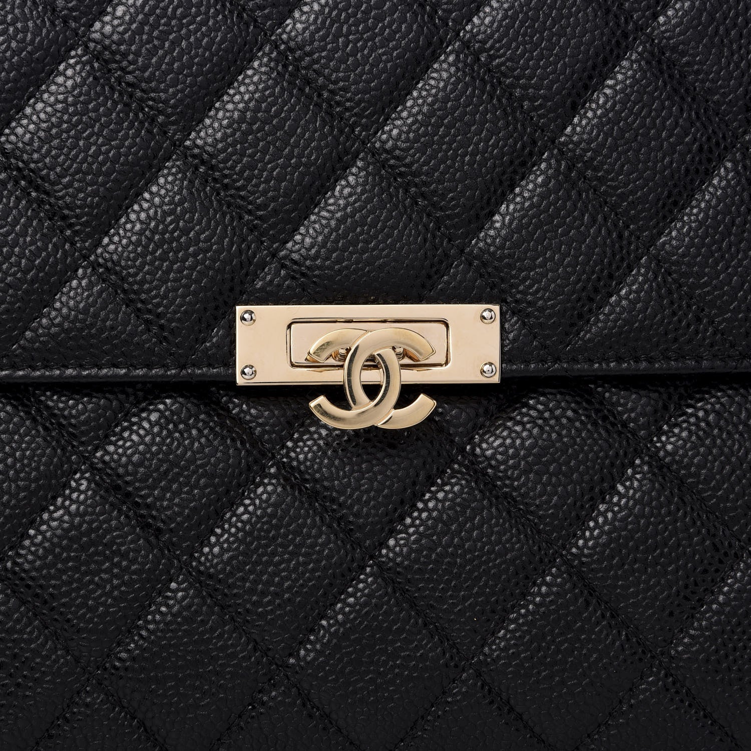 Chanel Caviar Quilted Medium Golden Class Pouch Black 8 of 8