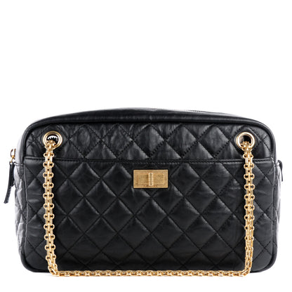 Chanel Aged Calfskin Quilted Medium Reissue Camera Case Black 1 of 7