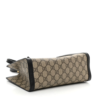 Gucci GG Supreme Monogram Small Padlock Tote Black 4 of 11