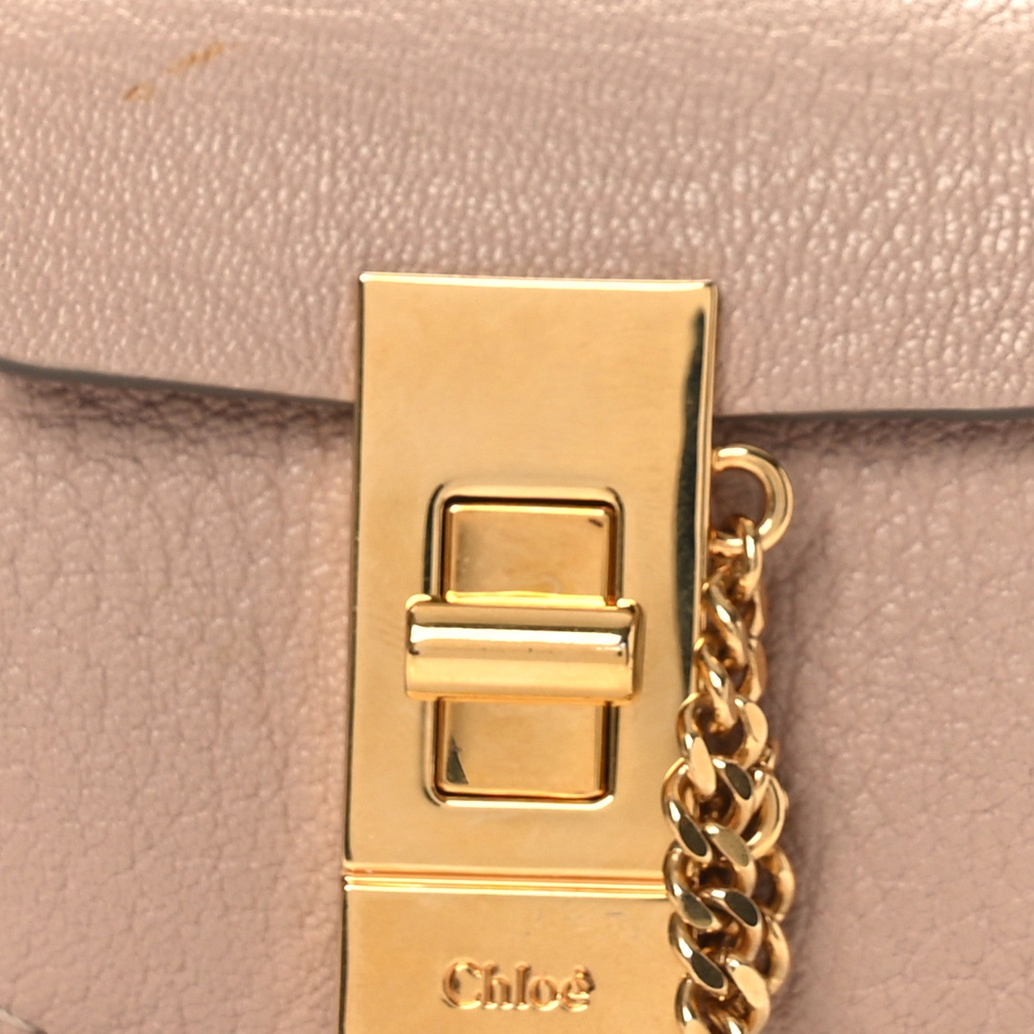 Chloe Grained Calfskin Mini Drew Belt Bag Cement Pink 8 of 11