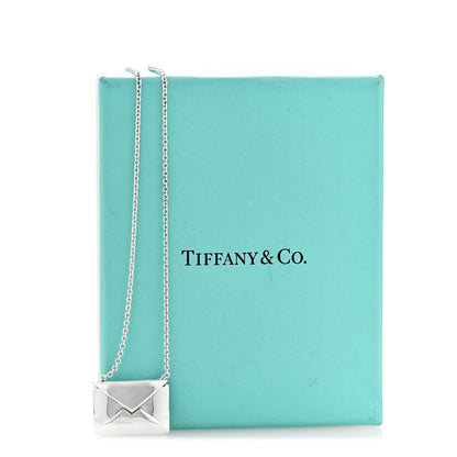 Tiffany Sterling Silver Sweet Nothings Envelope Necklace 9 of 9