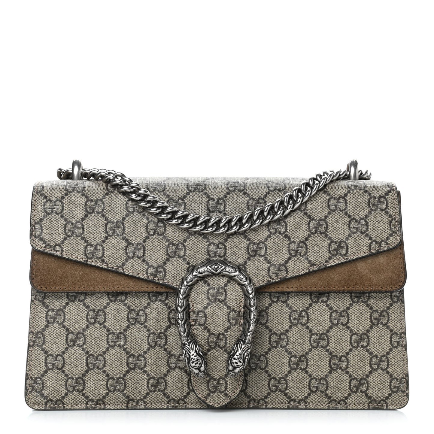 GG Supreme Monogram Small Dionysus Shoulder Bag Taupe