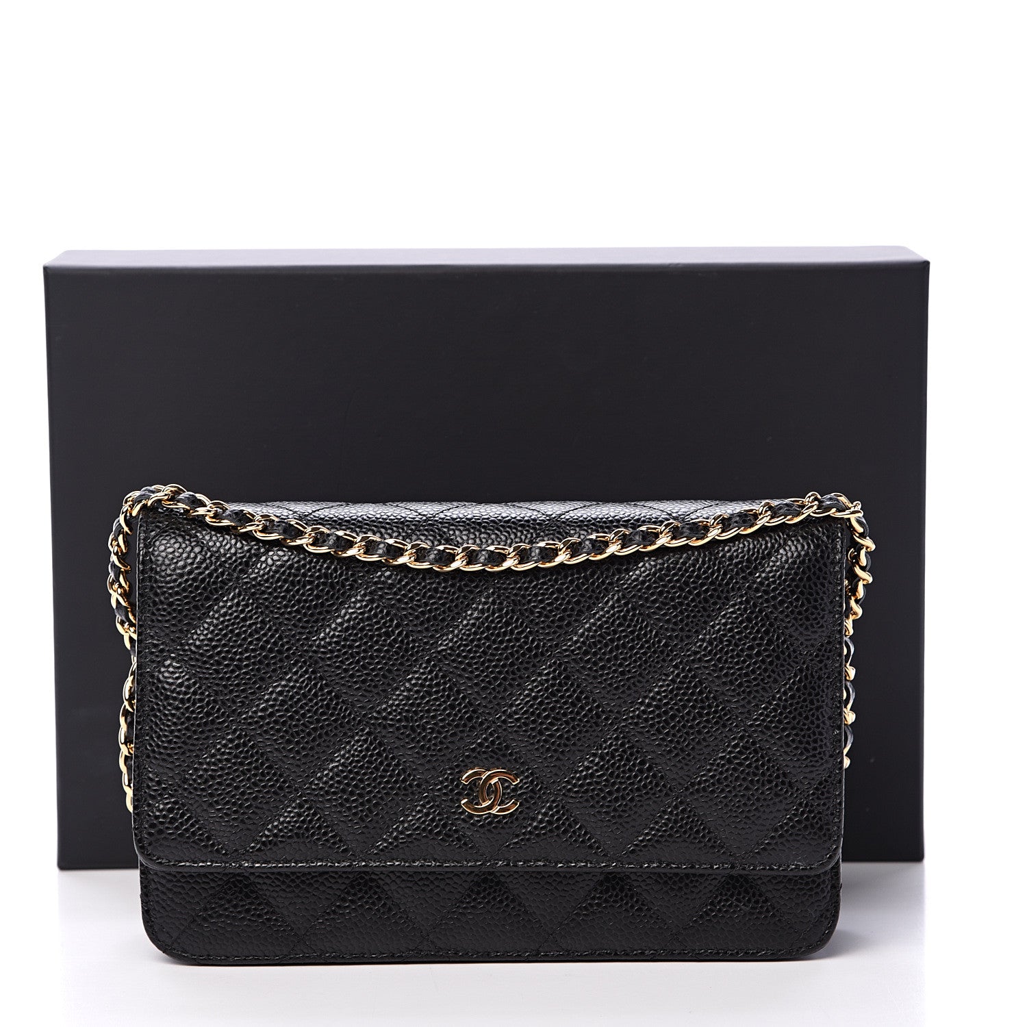 Chanel Caviar Quilted Wallet On Chain WOC Black 11 of 11
