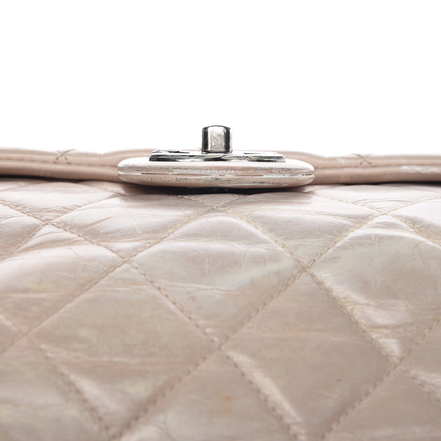 Chanel Glazed Calfskin Quilted Large Duo Color Tote Light Pink 13 of 20
