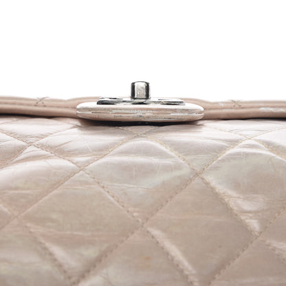 Chanel Glazed Calfskin Quilted Large Duo Color Tote Light Pink 13 of 20