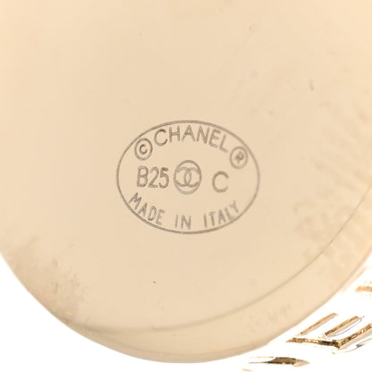 Chanel Metal Round CC Earrings Gold 3 of 5