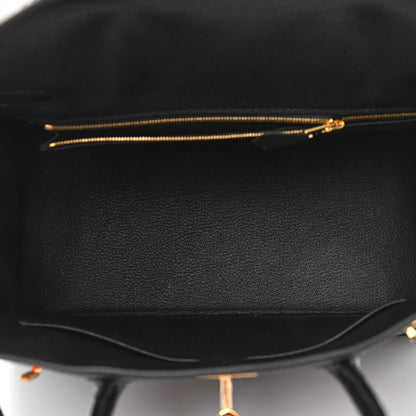 Hermes Togo Matte Alligator Birkin Touch 30 Black 5 of 11