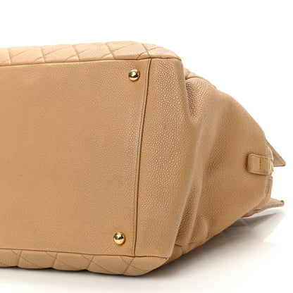 Chanel Caviar Quilted Grand Timeless Tote GTT Beige 10 of 14