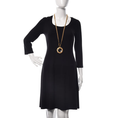 Chanel Pearl CC Loupe Magnifying Glass Necklace Gold 2 of 6