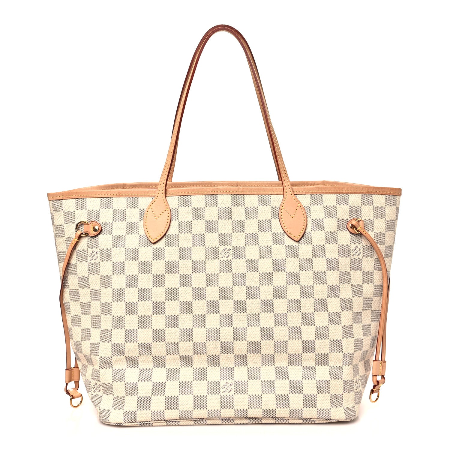 Louis Vuitton Damier Azur Neo Neverfull MM Rose Ballerine 1 of 9