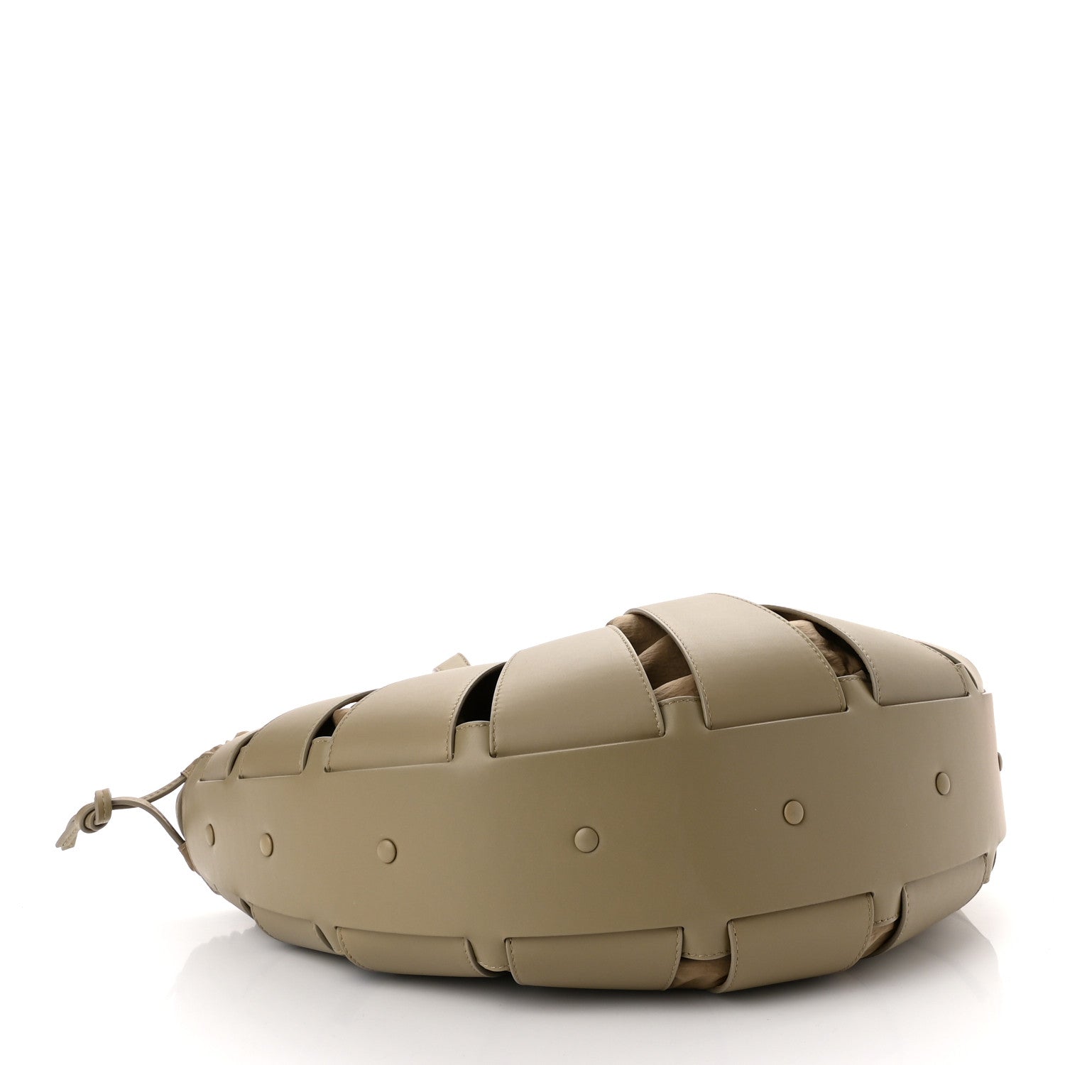 Bottega Veneta French Calfskin Shell Bag Taupe 4 of 9