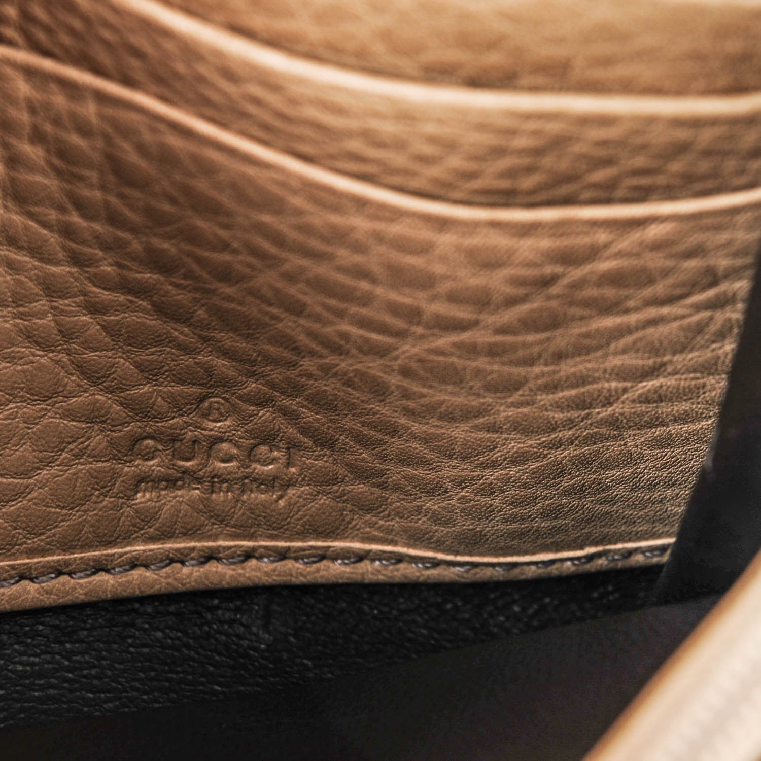 Gucci Calfskin Soho Continental Wallet Camelia 6 of 7