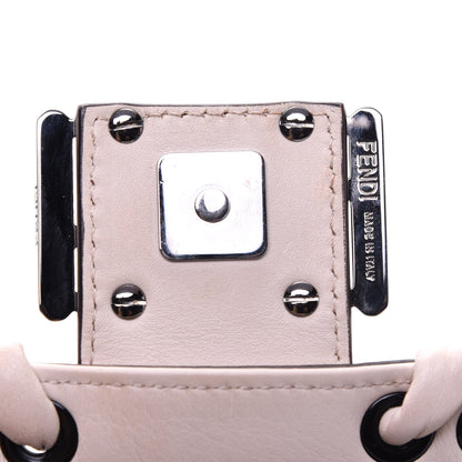 Fendi Vitello Dolce Lace Up Baguette Camelia 14 of 19
