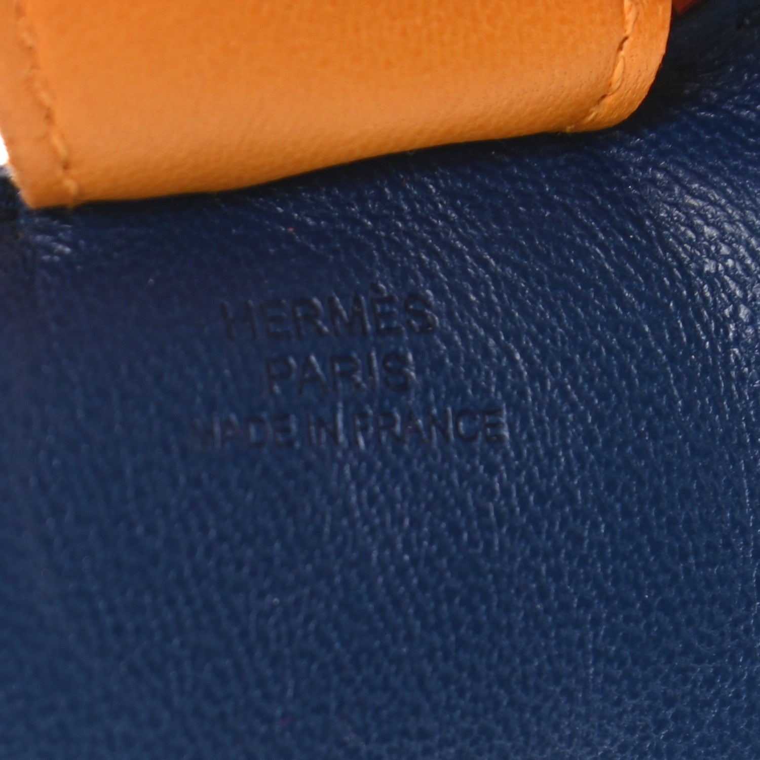 Hermes Milo Lambskin Grigri Rodeo Horse Bag Charm MM Bleu de Malte Cornaline Jaune D'Or 3 of 3