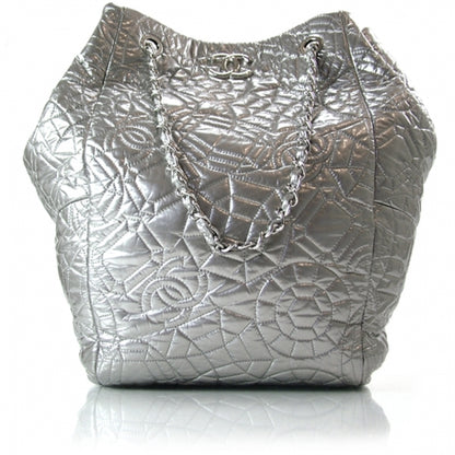 Chanel Vinyl Graphic Edge N/S Silver 1 of 11