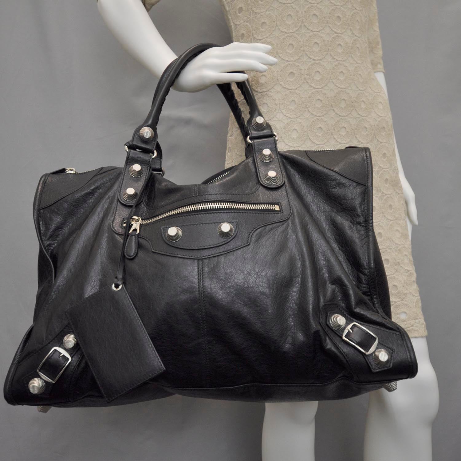 Balenciaga Agneau Giant Weekender Black 2 of 10