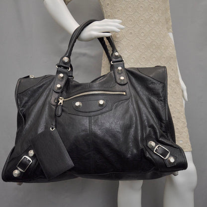 Balenciaga Agneau Giant Weekender Black 2 of 10