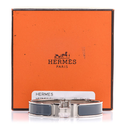 Hermes Enamel Narrow Clic Clac H Bracelet PM Ardoise 7 of 7