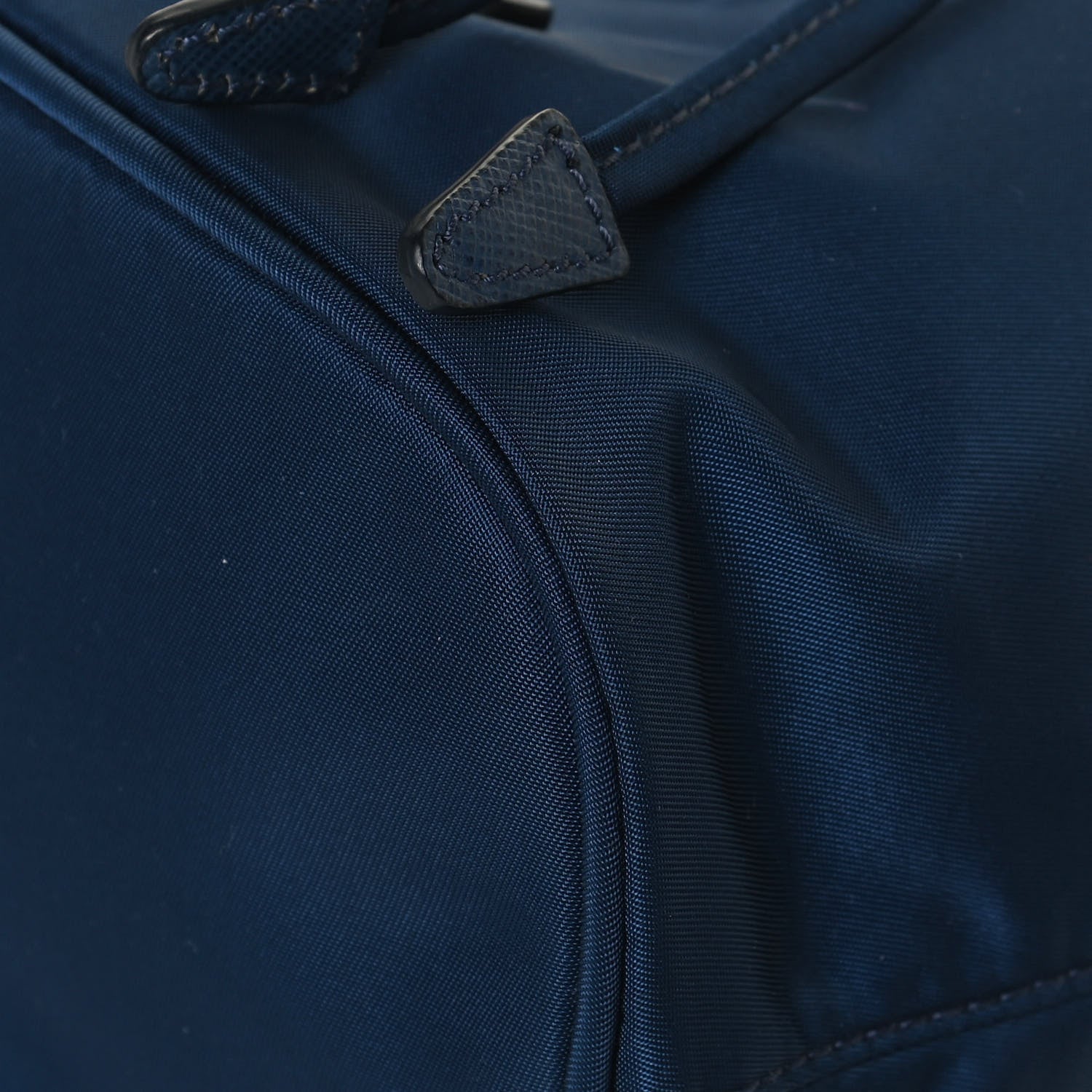 Prada Saffiano Tessuto Nylon Vela Bucket Wristlet Blue 11 of 12