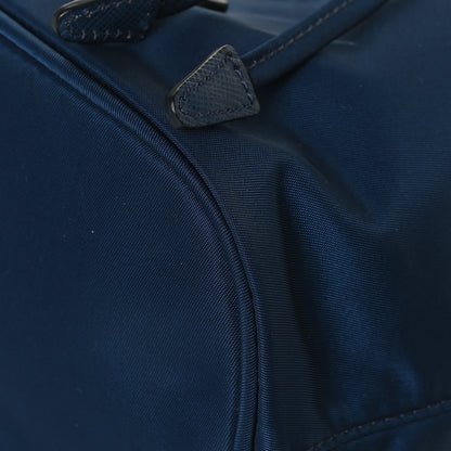 Prada Saffiano Tessuto Nylon Vela Bucket Wristlet Blue 11 of 12