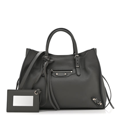 Balenciaga Veau Papier A6 Zip Around Tote Gris Fossile 3 of 11