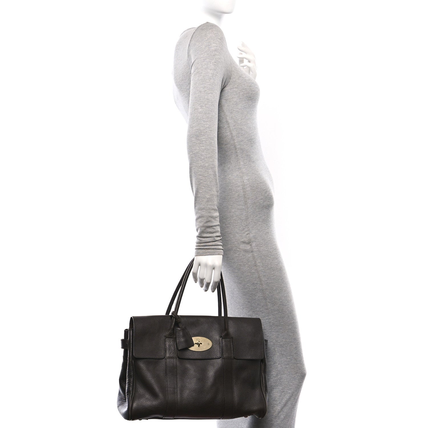 Mulberry Natural Vegetable Tanned Bayswater Chocolate 2 of 9