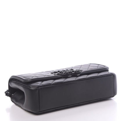 Chanel Calfskin Quilted Medium CC Filigree Flap Black 4 of 11