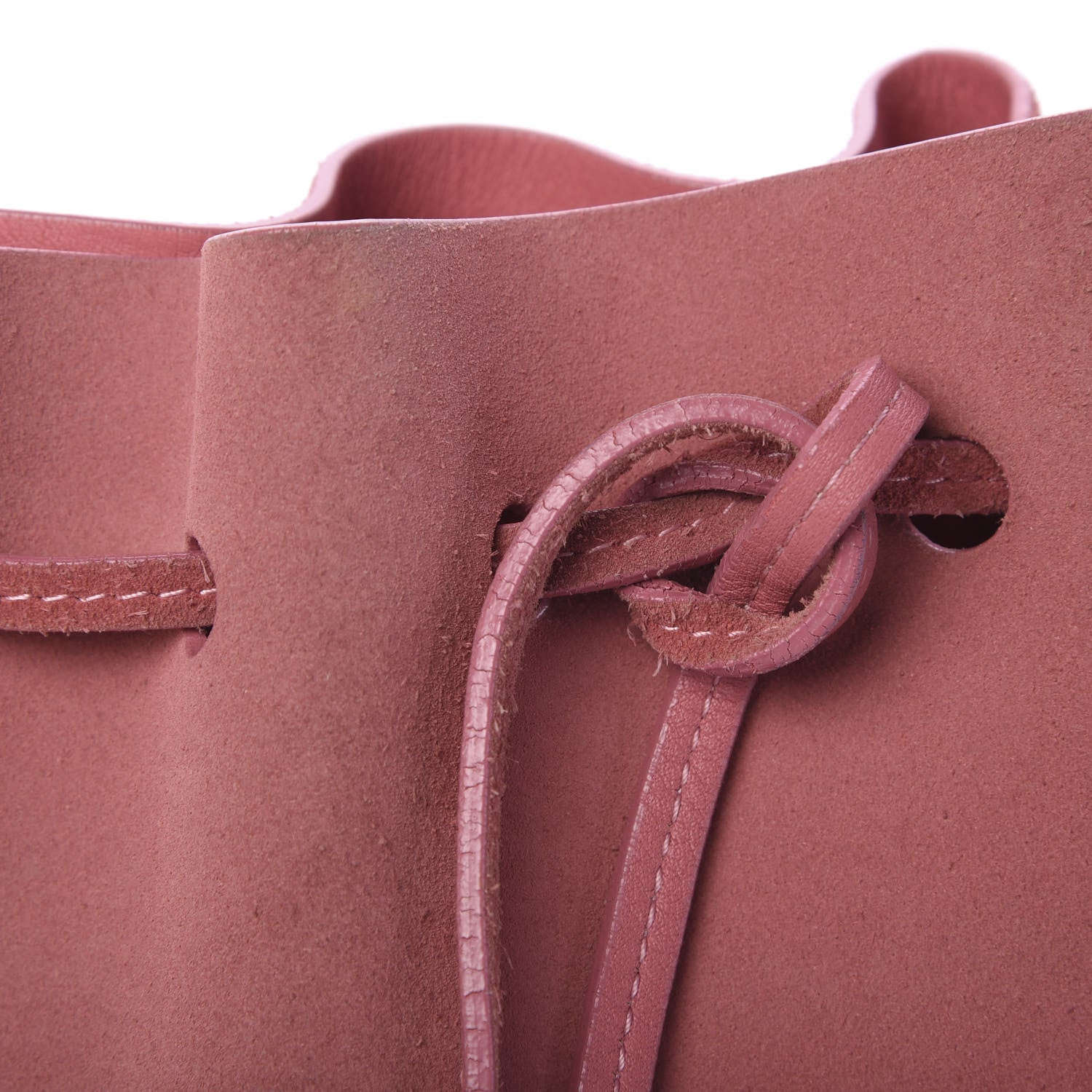 Mansur Gavriel Suede Mini Mini Bucket Bag Blush 14 of 15