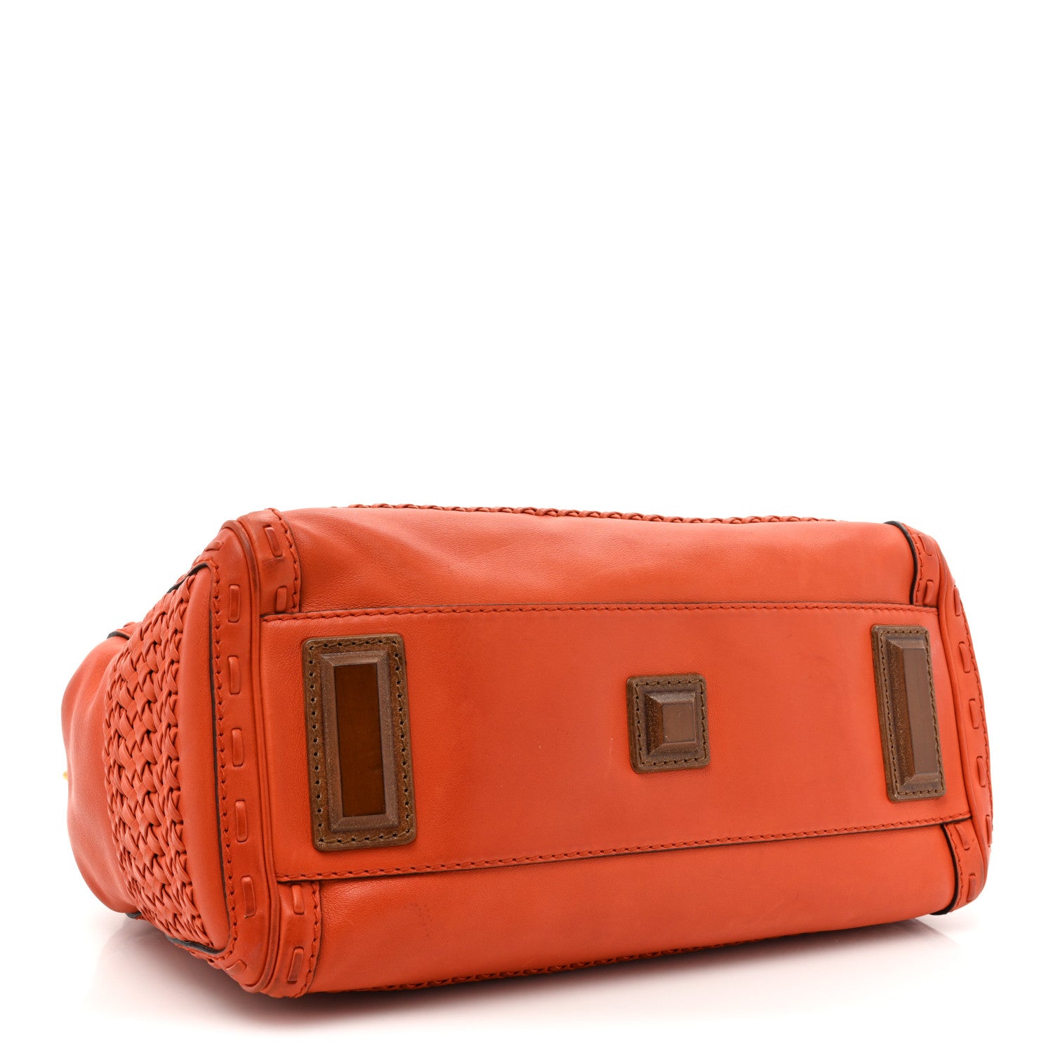 Gucci Calfskin Handmade Medium Top Handle Bag Orange 4 of 19