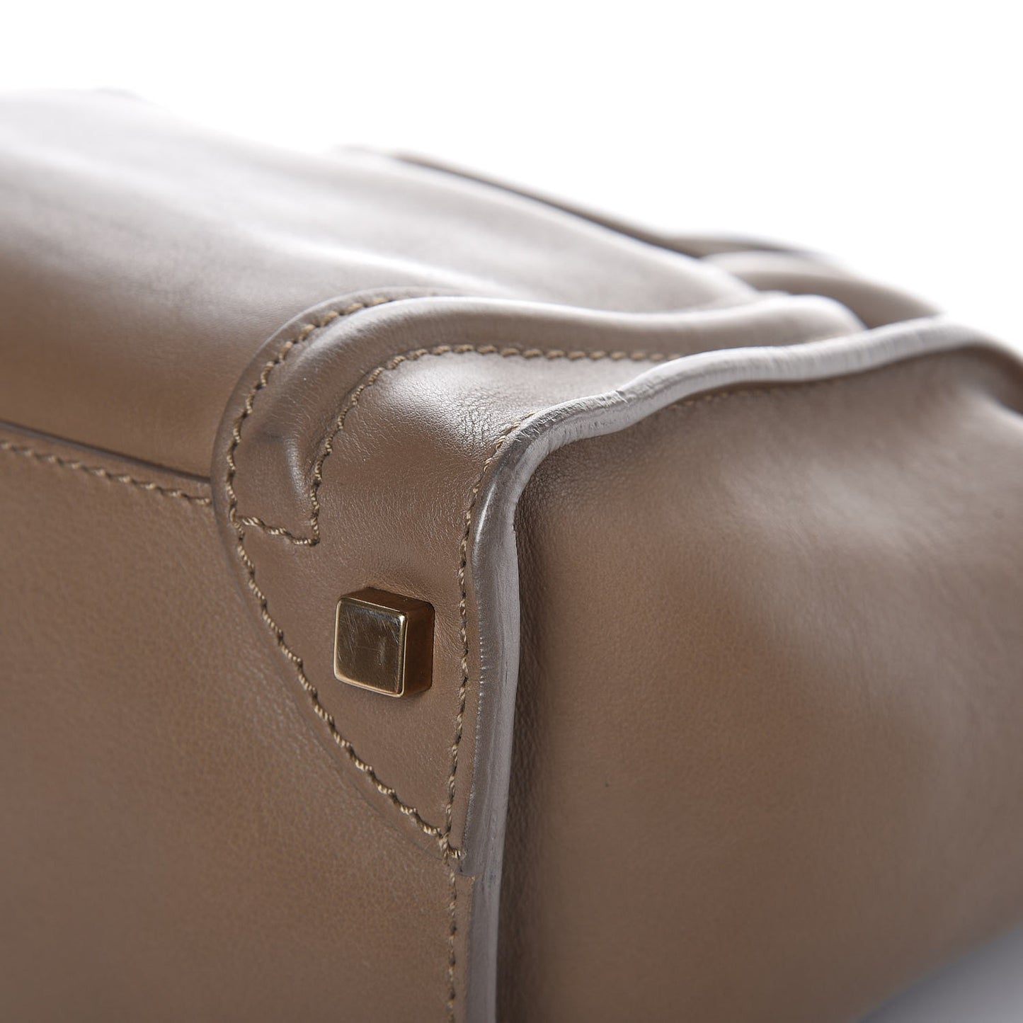 Smooth Calfskin Micro Luggage Camel