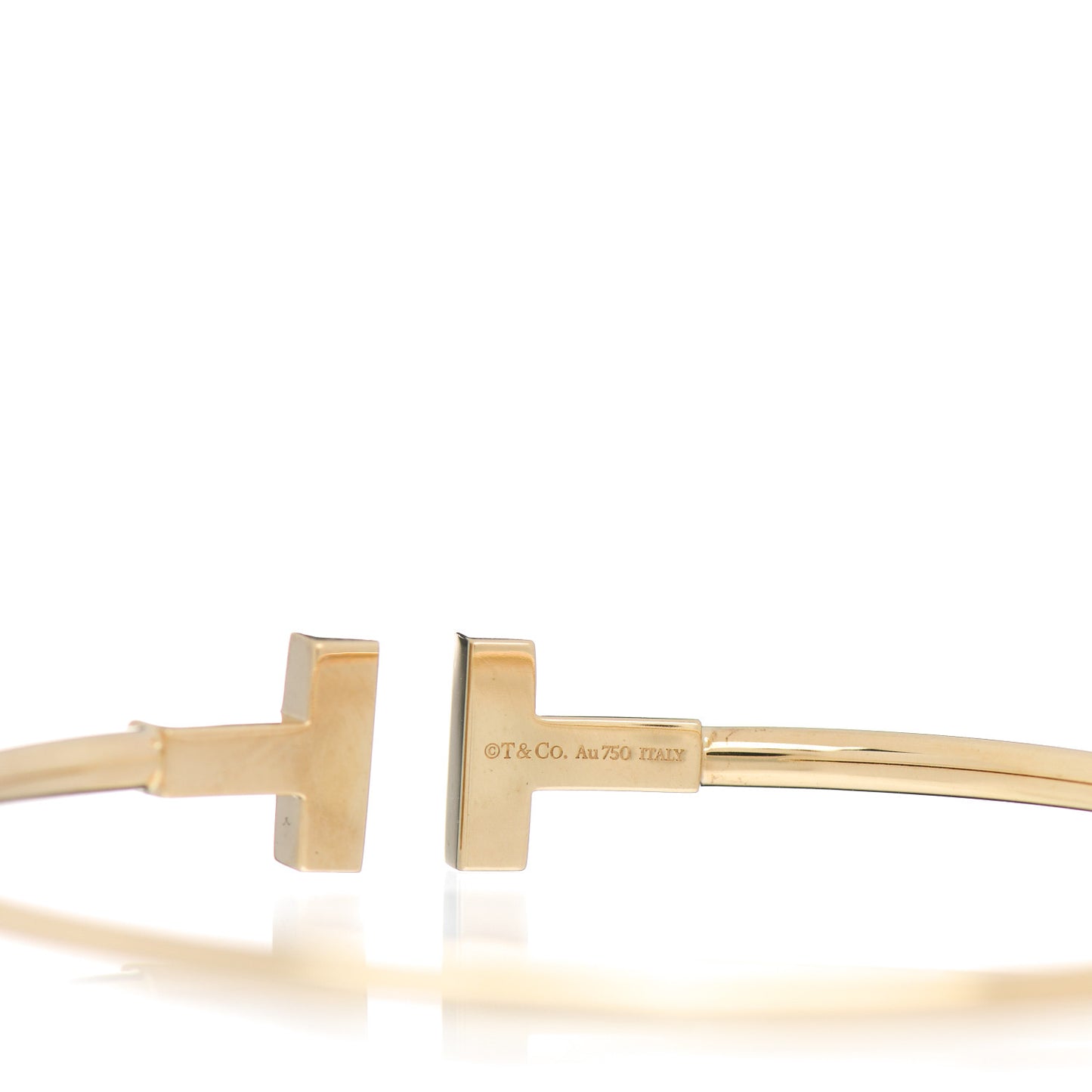 18K Yellow Gold T Wire Bracelet