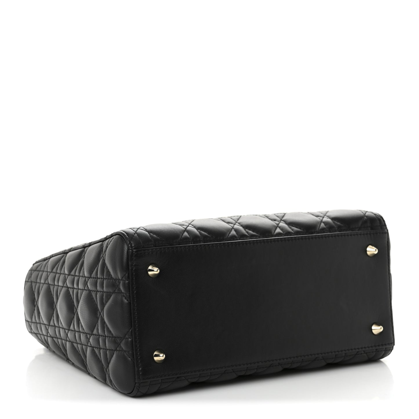 Lambskin Cannage Medium Lady Dior Black
